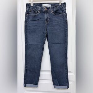 Levi Strauss Signature Gold Mid Rise Boyfriend Jeans Rolled Cuff Size 10 W30
